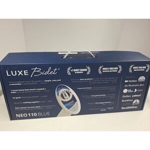 LUXE Bidet NEO 110 Blue Non-Electric Bidet Toilet Attachment Retractable Nozzle